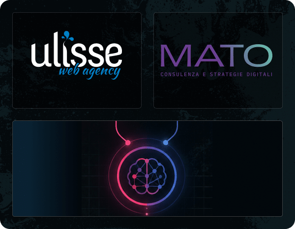 Ulisse web agency and Mato digital logos